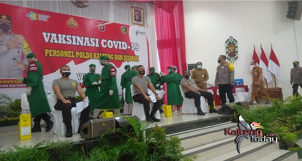 Kapolda Kalteng : Anggota Menolak di Vaksin Akan Kena Sanksi