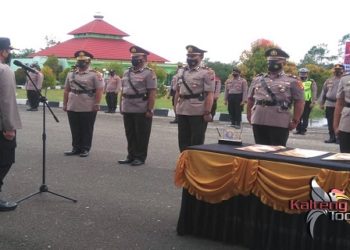 Jabatan Empat Perwira Polres Gumas Bergeser
