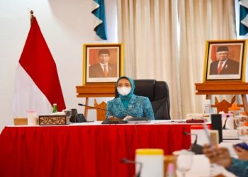 Ketua TP PKK Kalteng Hadiri Penutupan Rakenas 2021