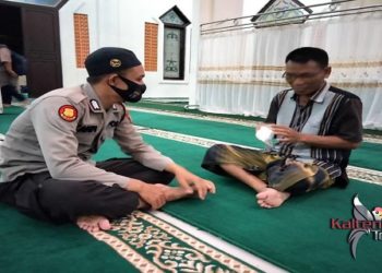 Cegah Penyebaran Covid-19 Saat Ramadhan, Polisi Sosialisasi Prokes Kesehatan Ke Warga Seruyan