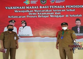 700 Tenaga Pendidik di Seruyan Hilir dan Seruyan Hilir Timur Jadi sasaran Vaksinasi Covid-19