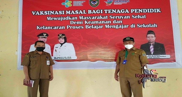 700 Tenaga Pendidik di Seruyan Hilir dan Seruyan Hilir Timur Jadi sasaran Vaksinasi Covid-19