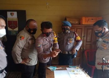Mantap! Mendadak Kapolsek Seruyan Tengah Lakukan Tes Urin Anggotanya