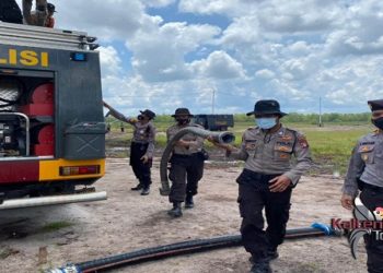 Siaga Karhutla, Polda Kalteng Gelar Latihan Gabungan Siaga