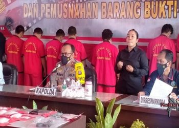 900 Gram narkoba Jenis Sabu Dimusnahkan Polda Kalteng