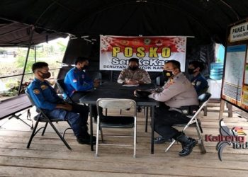 Personil Polres Seruyan Bersiap di Posko Waspada Karhutla Serkekar