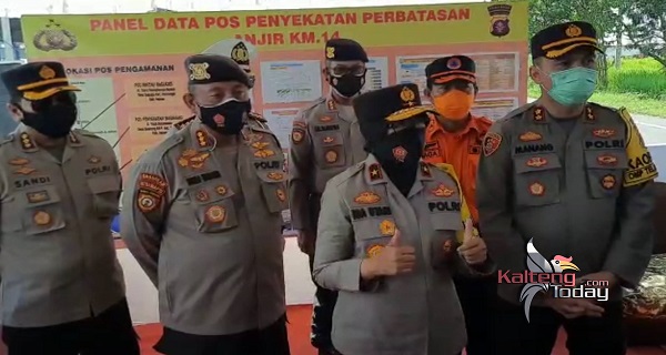 Pos Penyekat Kalteng-Kalsel Batasi Pergerakan Antar Provinsi