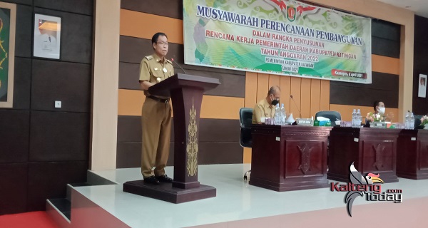 Bupati Katingan Buka Musrenbang RKPD Kabupaten Katingan Tahun Anggaran 2022
