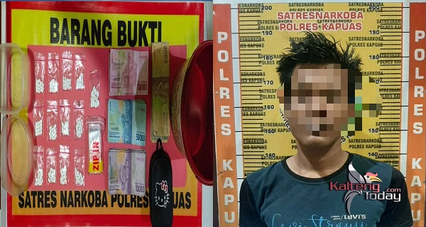 Pemuda Kapuas Tertangkap Tangan Edarkan Ratusan Butir Obat Terlarang