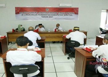 Bupati Seruyan Beri Semangat Peserta Seleksi Terbuka JPTP Seruyan