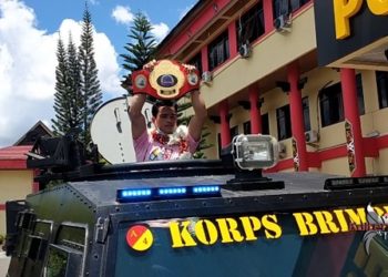 Disambut Bak Pahlawan, Juara Tinju WBC Asal Kalteng Merasa Bangga
