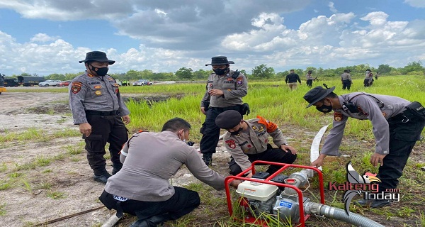 Siaga Karhutla, Polda Kalteng Gelar Latihan Gabungan Siaga