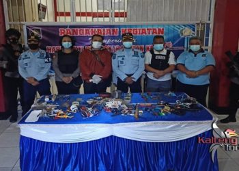 Satres Narkoba Polres Kotim Lakukan Razia Di Lapas Kelas II B Sampit