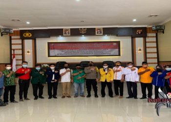 Polres Kotim Lakukan Penandatanganan Nota Kesepahaman Dengan Parpol