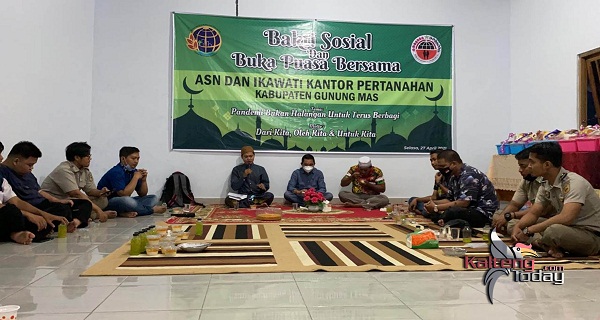 BPN Gumas Bagikan Bingkisan dan Takji