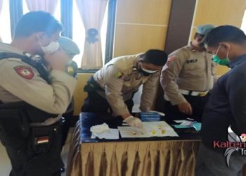 Mendadak, Puluhan Personil Polres Seruyan Dilakukan Tes Urine