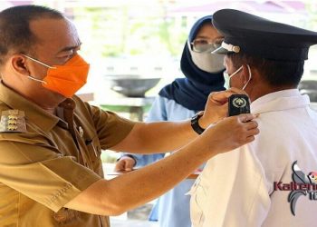 Ini Pesan Bupati seruyan Saat Melantik Pj Kades Tumbang Gugup