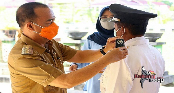 Ini Pesan Bupati seruyan Saat Melantik Pj Kades Tumbang Gugup