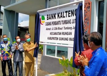 Bupati Gumas Resmikan Capem Bank Kalteng di Jutuh