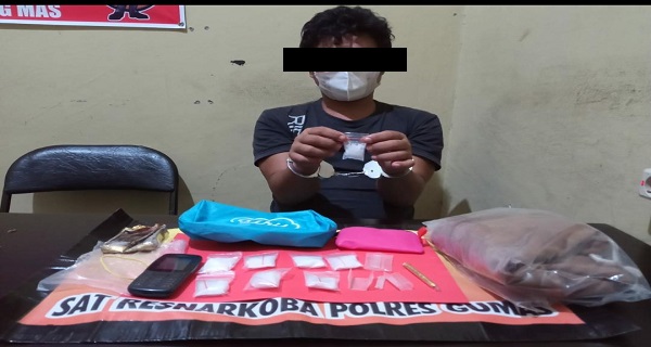 Peredaran 11 Paket Sabu Seberat 41 Gram di Kabupaten Gunung Mas Digagalkan Polisi