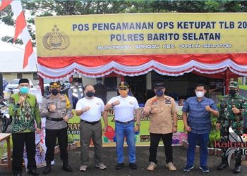 Petugas Pos Pengamanan Lebaran Barsel Dapat Bingkisan dari Kapolda Kalteng
