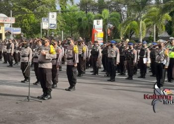 Polres Kotim Mengikuti Apel Konsolidasi Virtual Polda Kalteng