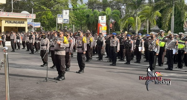 Polres Kotim Mengikuti Apel Konsolidasi Virtual Polda Kalteng