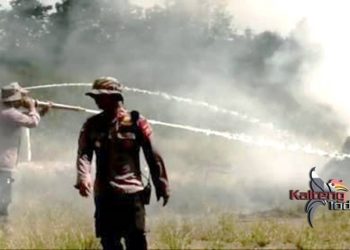 Tiga Hari, Personil Polda Kalteng Dilatih Kecepatan Padamkan Karhutla