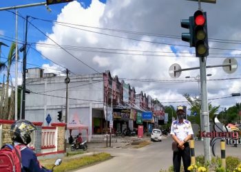 Lampu Lalu Lintas Kembali Berfungsi di Kuala Kurun, Warga Diminta Taat Berkendara
