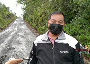 Jalan Tahura Kabupaten Gumas Dilintasi Angkutan Berat