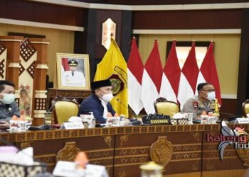 Gubernur Kalteng Pimpin Rakor Evaluasi Penanganan Covid-19