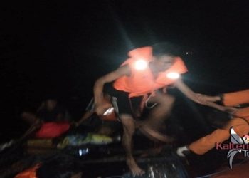KM. Sinar Bontang Tenggelam di Muara Jungkat, 8 ABK Selamat