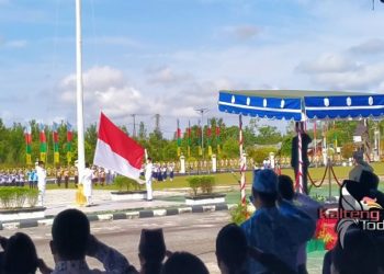Peringati Hardiknas Pemkab Gumas Gelar Apel