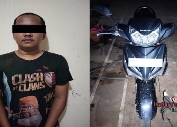 Pemuda Ini Nekat Curi Motor Pekerja Perkebunan Kelapa Sawit Diparkiran