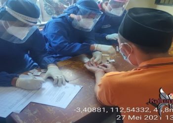 9 Tahanan Rutan Polres Seruyan Jalani Rapid Test