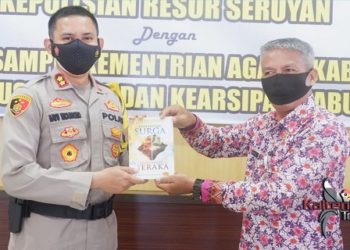 Polres Seruyan MoU dengan Kementrian Agama, Dinas Perpustakaan dan Kearsipan.