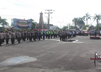 Polres Kotim Laksanakan Apel Siaga Pada Peringatan May Day