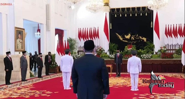 Presiden Jokowi Lantik Gubernur dan Wakil Gubernur Kalteng Masa Jabatan 2021-2024 di Istana Negera.