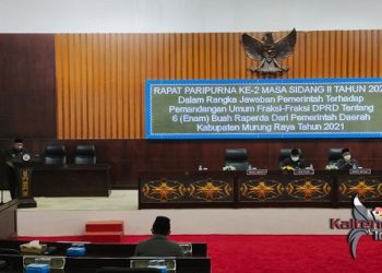Pandangan Fraksi DPRD Terhadap 6 Raperda Dijawab Pemerintah Daerah