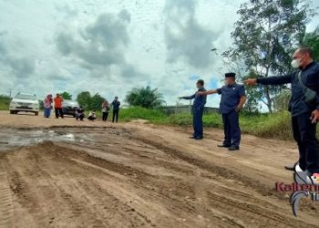 Tak Ada Kejelasan Status Perbaikan Jalan Lingkar Selatan Wakil Ketua DPRD Kotim Turun Sidak Kelapangan