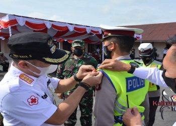 Amankan Hari Lebaran, Polres Barsel Gelar Apel Ops Telabang