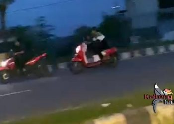 Lima Remaja Balap Liar Tertangkap Basah Kebut-Kebutan di Kawasan Taman Kuliner Palangka Raya