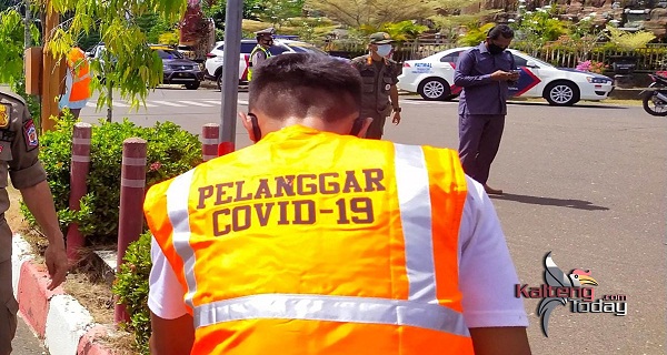 2 Jam Razia, Petugas Jaring 33 Pelanggar Prokes Covid-19 di Murung Raya.