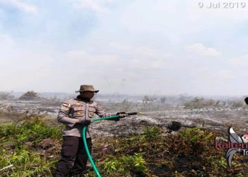 Kapolsek Cempaga Menghimbau Warga Agar Tidak Membakar  Hutan dan Lahan
