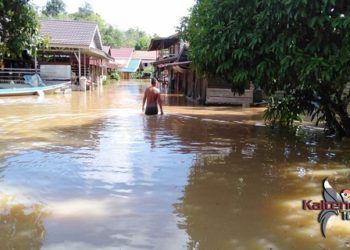 Ratusan Rumah Warga Desa Bajuh Kabupaten Kapuas Terendam Banjir