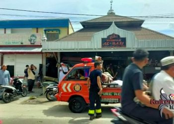 Diduga Korsleting Listrik, Mushola Al-Hajj di Jalan Seth Adji Palangka Raya Nyaris Terbakar