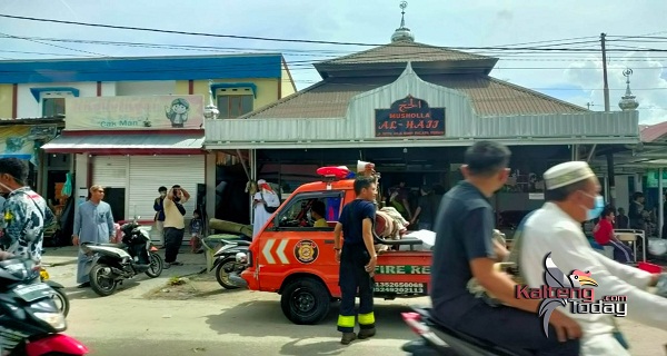 Diduga Korsleting Listrik, Mushola Al-Hajj di Jalan Seth Adji Palangka Raya Nyaris Terbakar