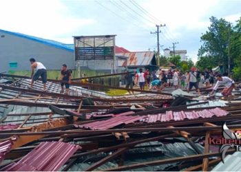 Angin Kencang Akibatkan Rumah Warga di Baamang Kotim Ambruk