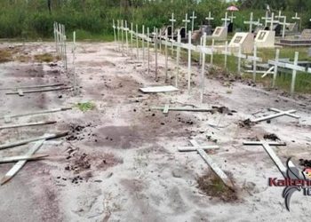 Tempat Pemakaman Kristen di Sampit Diduga Dirusak Orang Tak Dikenal