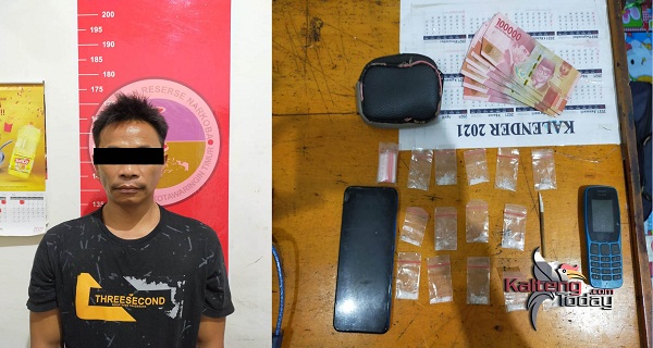 Ditangkap di Jalan Supian Hadi, Pemuda Ini Diduga Akan Edarkan 14 Paket Sabu